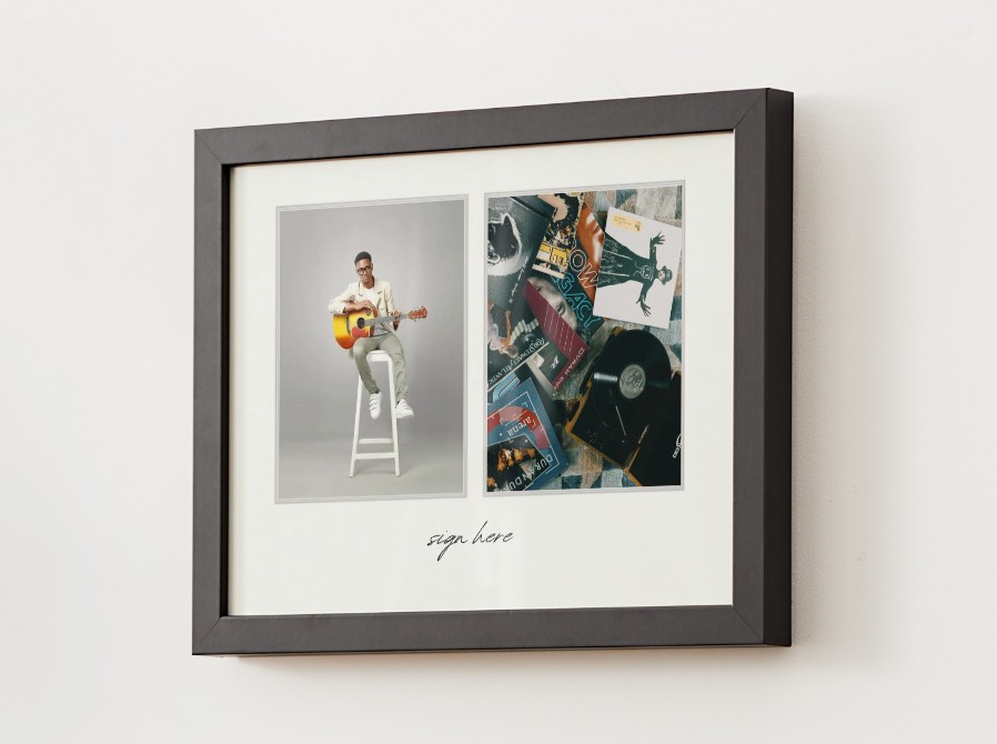 16x20" Signature Duo (Top Centered)