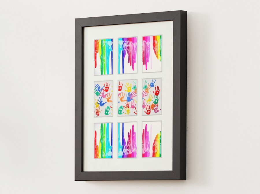 18x24" Nine-Photo Grid Mat
