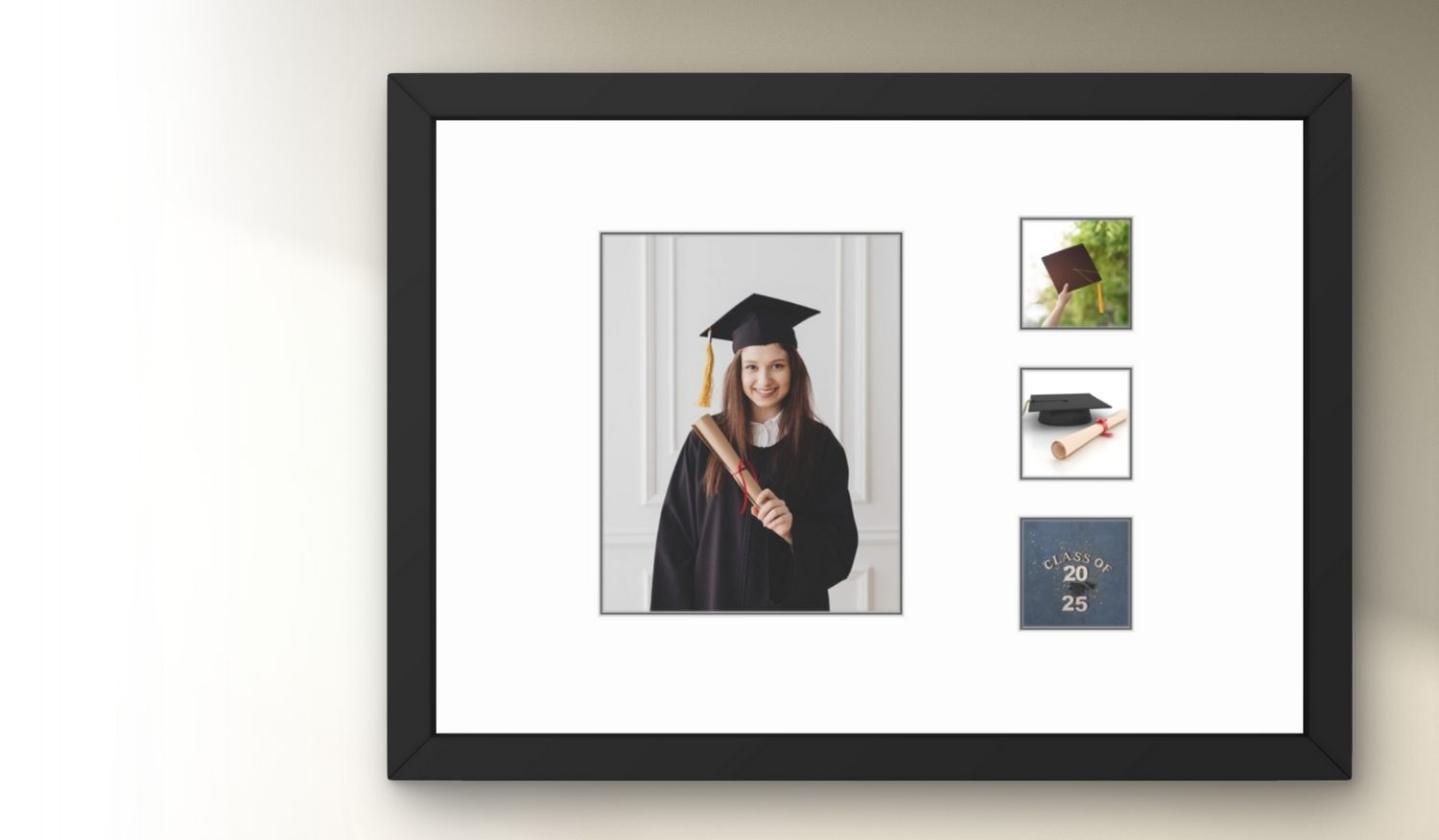Personalized 8x10 Collage Photo Mat With Frame – Handmade – Hand Cut – Custom Gift