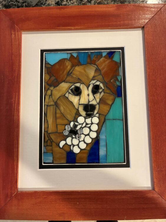 Jill Sumfest | Stained Glass Mosaic Dog 1