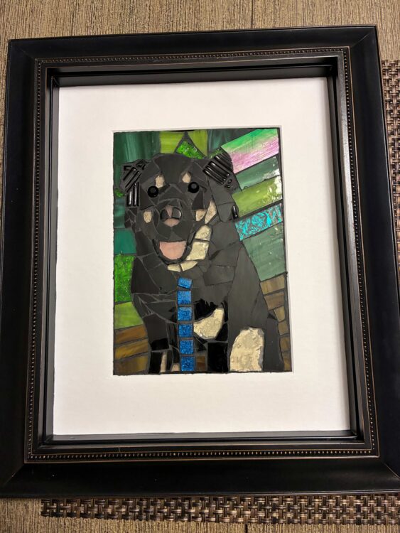 Jill Sumfest | Stained Glass Mosaic Dog 2