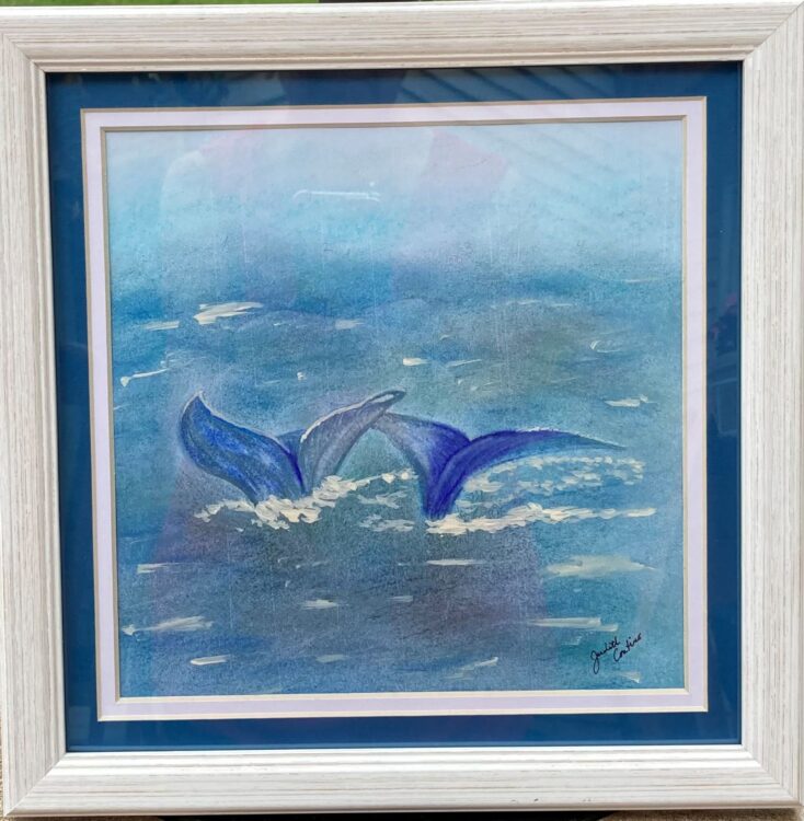 Judith Contino | Two Whales Diving at Cape Cod