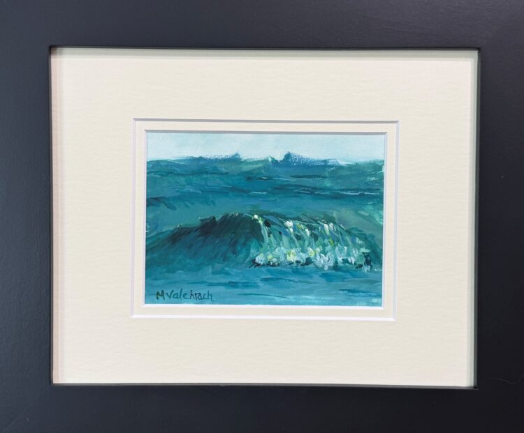 Maria Valehrach | Wave Study Gouche On Paper